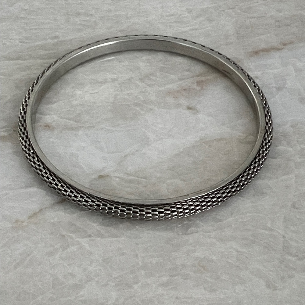 Elegant Silver Bangle Bracelet